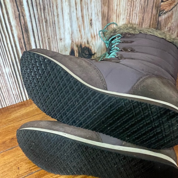 LL Bean 284883 Carrabassett Fur Lace-Up Knee High Snow Boots Women's US 7.5 - Picture 11 of 11